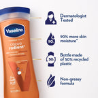 Vaseline Intensive Care Cocoa Radiant Hand & Body Moisturizer + Lip Therapy With Cocoa Butter For Healing Dry Skin & Lips