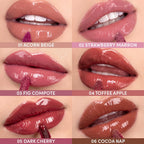 Colorgram Fruity Glass Tint Deep Glaze 03 Fig Compote I Korean Makeup Ultimate Sugar-Coated Glow And Non-Stickty Lightweight Finish I High-Shine Glossy I Korean Lip I Summer Make Up