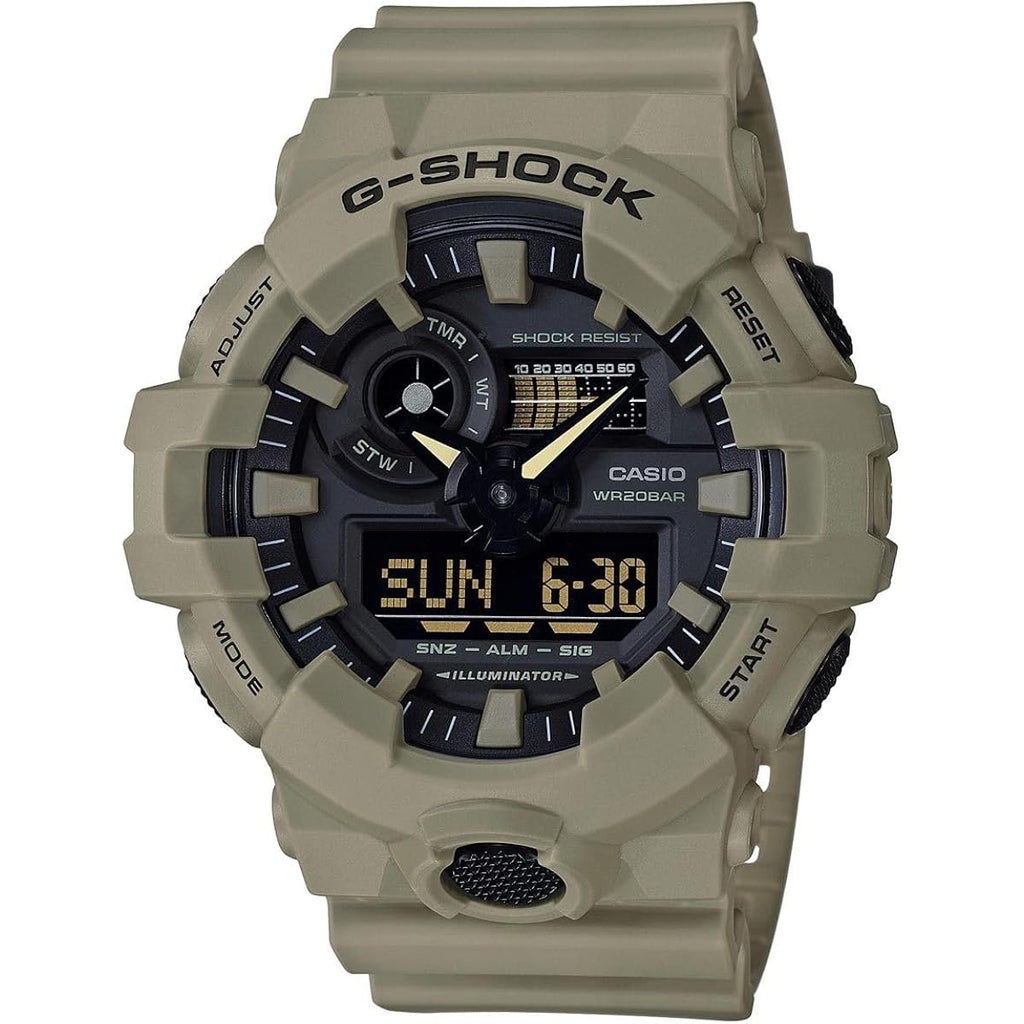 Casio Men'S 700Uc Series G-Shock Quartz 200M Wr Shock Resistant Resin Strap And Case
