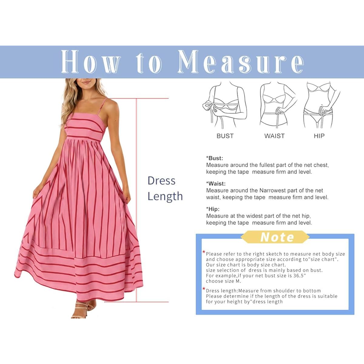 Chouyatou Women'S Striped Back Smocked Maxi Dress Sexy Spaghetti Strap Cut Out Flowy Swing Long Dress