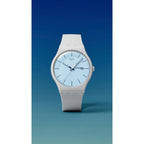 Swatch New Gent Biosourced Unisex Watch Casual Polymer Grey Quartz Waterproof Blueberry Sky
