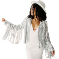 Sequin Fringe Jacket Disco Theme Country Dolly Theme Bridal Trends Disco Cowgirl Outfit Theme Glitter Tassel Coat