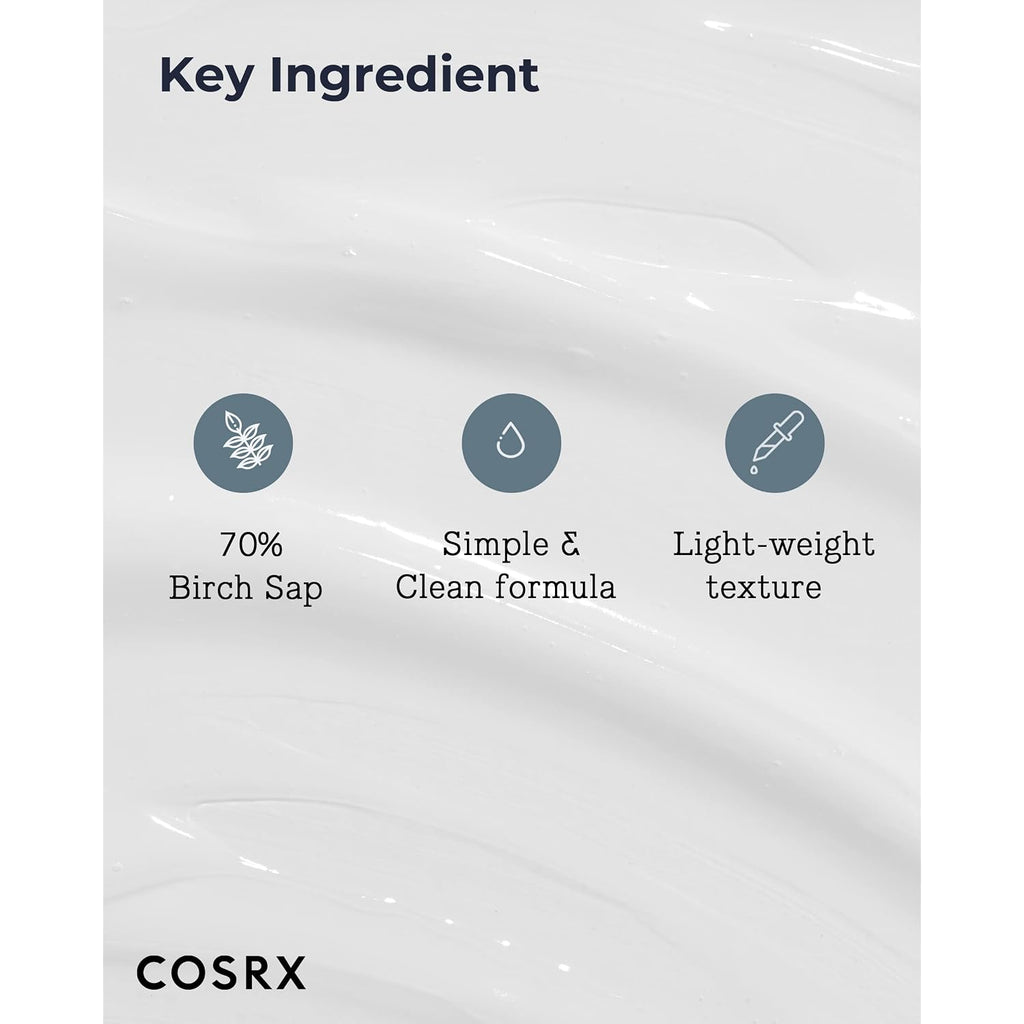 Cosrx Oil Free Lotion With Birch Sap, Daily Acne Facial Moisturizer, Hydrating Moisturizer For All Skin Types, Korean Skin Care, 3.38 Fl.Oz / 100Ml