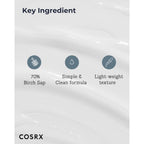 Cosrx Oil Free Lotion With Birch Sap, Daily Acne Facial Moisturizer, Hydrating Moisturizer For All Skin Types, Korean Skin Care, 3.38 Fl.Oz / 100Ml