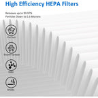 Mk06 Mk01 True Hepa Replacement Filter Compatible With Aroeve Mk01 Mk06, Voopnu Dh-Jh12 Dh-Jh01, Tolife Tz-K1 And Freaire Kn6391 Air Purifier, Standard Version, 3 Pack