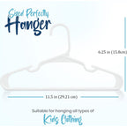 Utopia Home Kids Hangers 60 Pack – 11.5 Inch Baby Closet Hangers White | Plastic Baby Hangers | Fits Children'S & Infant Clothes | Gentle On Delicate Garments