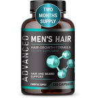 Hair Growth Vitamins For Men - Anti Hair Loss Pills. Regrow Hair & Beard Growth Supplement For Volumize, Thicker Hair.Stop Hair Loss And Thinning Hair With Biotin & Saw Palmetto Hair Vitamins.120 Caps