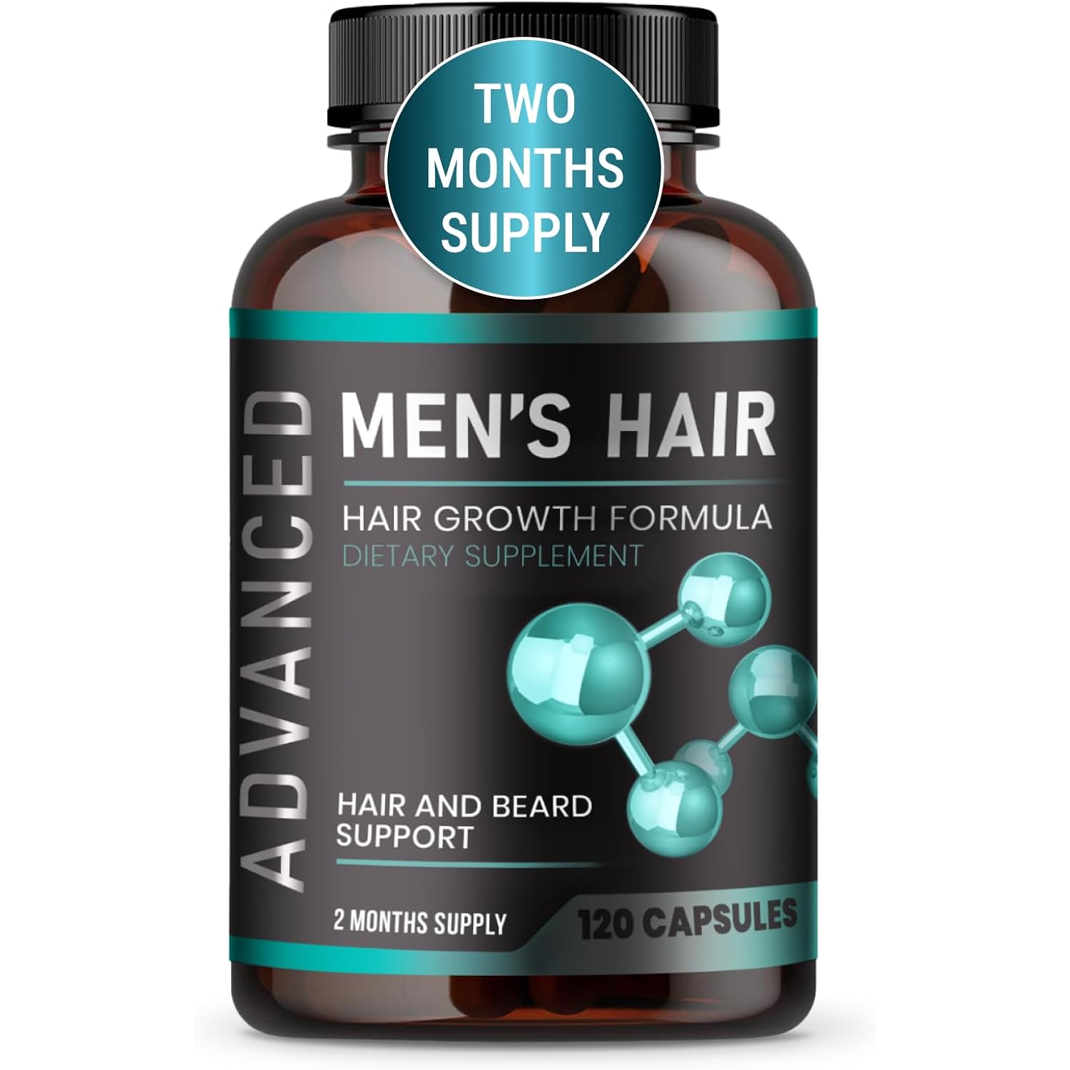 Hair Growth Vitamins For Men - Anti Hair Loss Pills. Regrow Hair & Beard Growth Supplement For Volumize, Thicker Hair.Stop Hair Loss And Thinning Hair With Biotin & Saw Palmetto Hair Vitamins.120 Caps