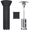 Patio Heater Covers With Zipper And Storage Bag,Waterproof,Dustproof,Wind-Resistant,Sunlight-Resistant,Snow-Resistant,Black,89'' Height X 33" Dome X 19" Base