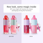 Evereden Kids Tinted Non Toxic Lip Gloss Kit: Ruby Red & Sakura Pink - Non Toxic Makeup Kit for Girls - Vegan Makeup for Kids - Hydrating Lip Gloss with Sunflower, Avocado & Grapeseed Oils