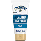 Gold Bond Healing Hand Cream with Aloe, Rich Moisturizer for Dry to Extra Dry Skin, Hydration that Lasts Through Handwashing, Non-Greasy, Dermatologist Tested, Light Scent, 3 Oz On-The-Go Tube