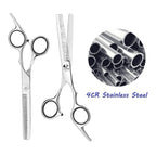 Professional Thinning Shears - 6.5-Inch Hair Cutting Scissors With Stainless Steel Blades, Fine Adjustment Screw For Home Salon, Barber And Hairdressing