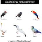 Besmon Woodpecker Bird Scare Devices，Reflective Scare Rods Control Device To Keep Birds Away From Patio Pool（Christmas Reflective Strip Hanging Home As Decoration） (6Pcs)