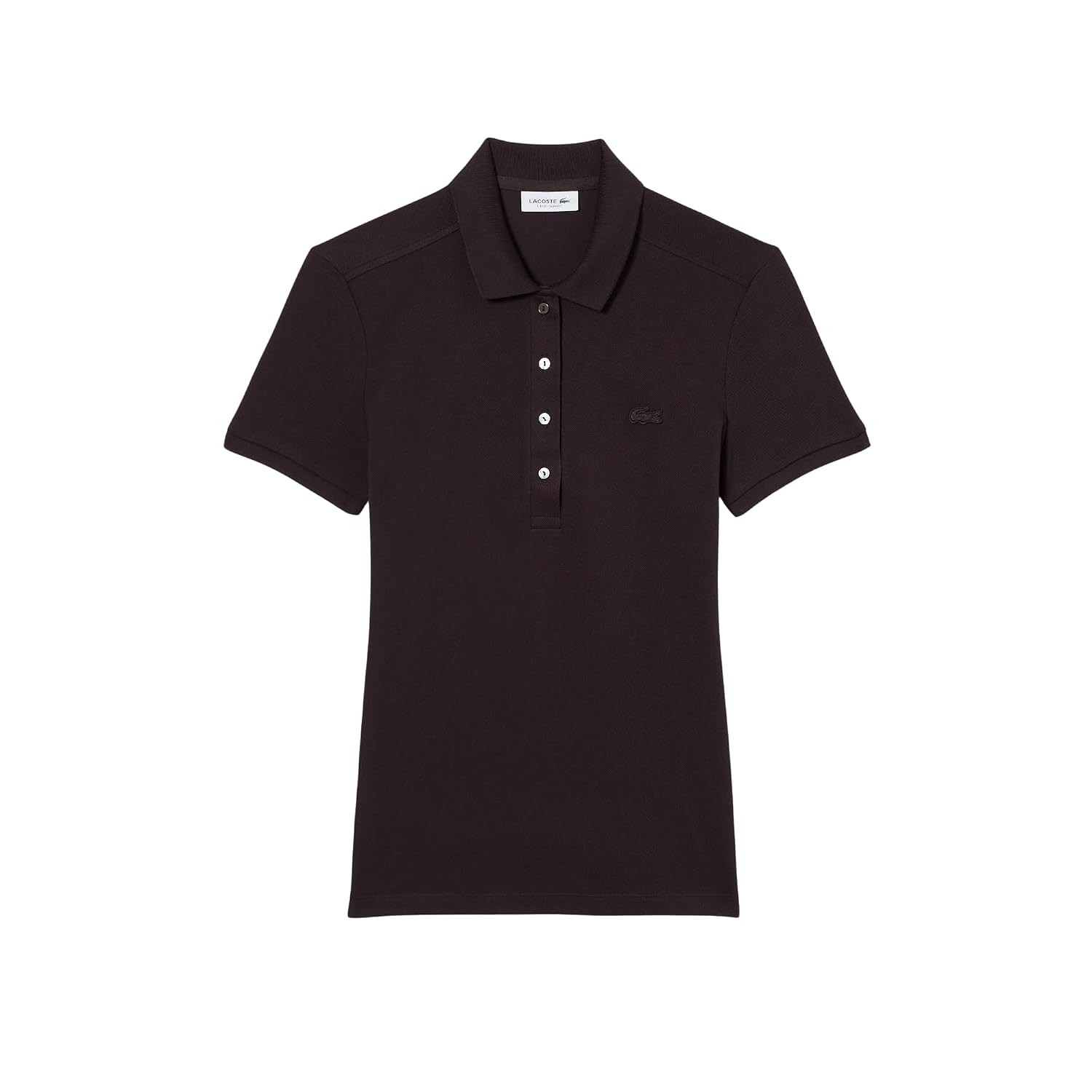 Lacoste Women'S Short Sleeve Slim Fit Stretch Pique Polo Shirt
