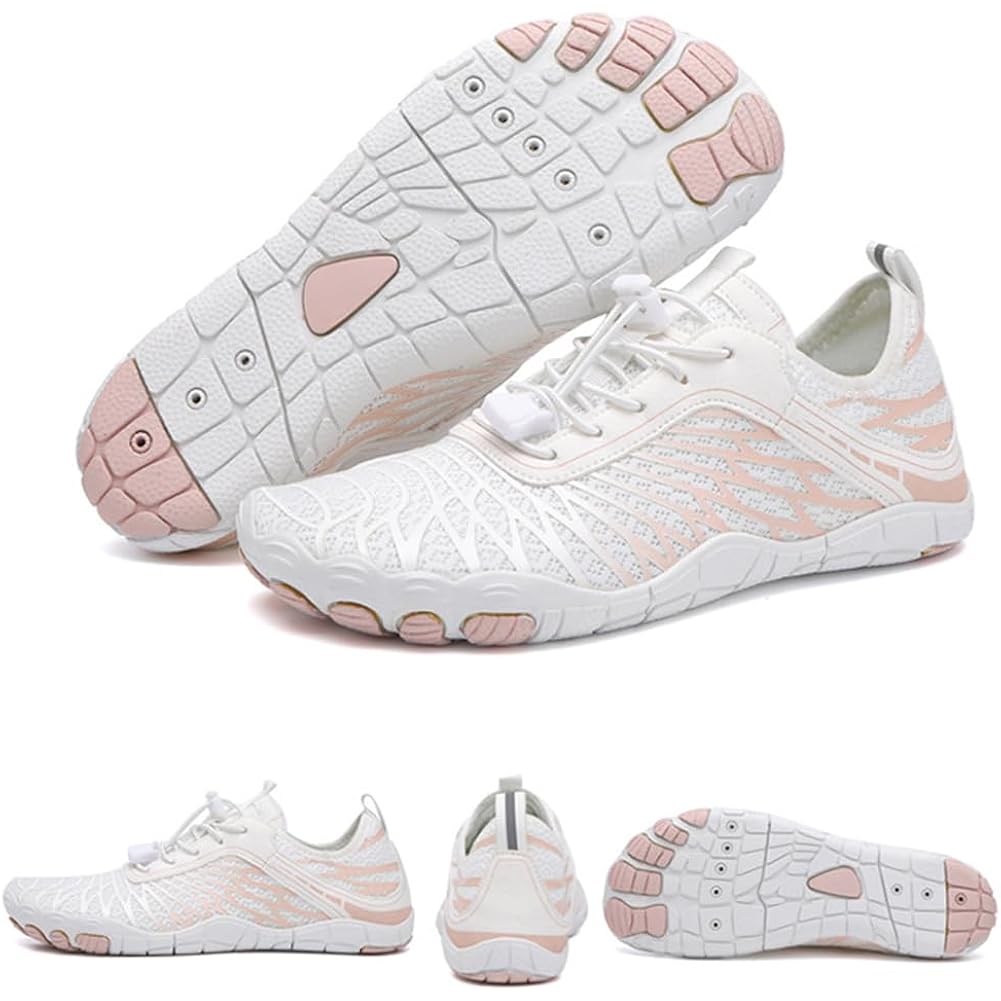 Eleton Barefoot Shoes Women Men Footwear, Wide Toe Box Hiking Zero Drop Non-Slip Quick-Dry River Boat Pool Beach Water Shoes, Lightweight Swimming Running Walking Sneakers Unisex