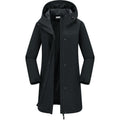 33,000Ft Women'S Waterproof Long Rain Coats With Mesh-Lind Breathable Rain Jacket With Hood Trench Coats Windbreaker