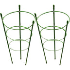 Leobro Tomato Cage, 2 Pcs Small Plant Support Cage Rust Resistant Garden Ring Stake Plant Support For Tomato, Trellis, Climbing Plant, Flower, Plant Cages For Small Plants,17.7" H