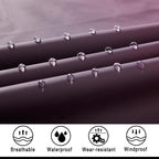 Hooded Rain Poncho For Adult, Waterproof Lightweight Raincoat For Hiking Camping