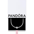 Pandora Classic Snake Chain Charm Necklace - Gift for Her - Sterling Silver with Embossed Ball Clasp Necklace - With Gift Box
