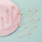 Handmade Pearl Bridal Hair Pins Wedding Hair Accessories For Women Brides Bridesmaid