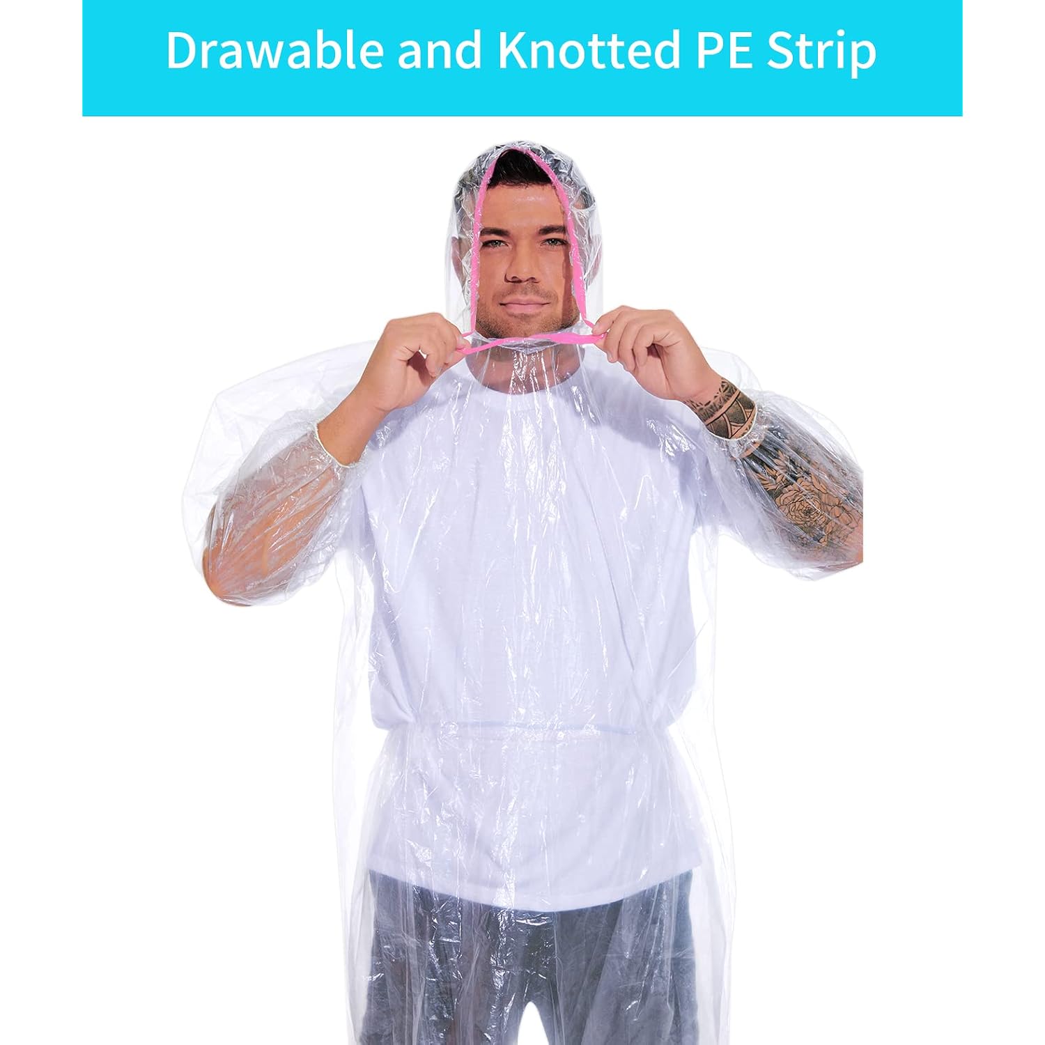 Raincoat Set Disposable 2 Pack Plus Size Adult Rain Ponchos With Hood Rain Coats Emergency Waterproof Rainpants Suit