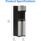 Brio Self Cleaning Bottom Loading Water Cooler Water Dispenser – Limited Edition - 3 Temperature Settings - Hot, Cold & Cool Water