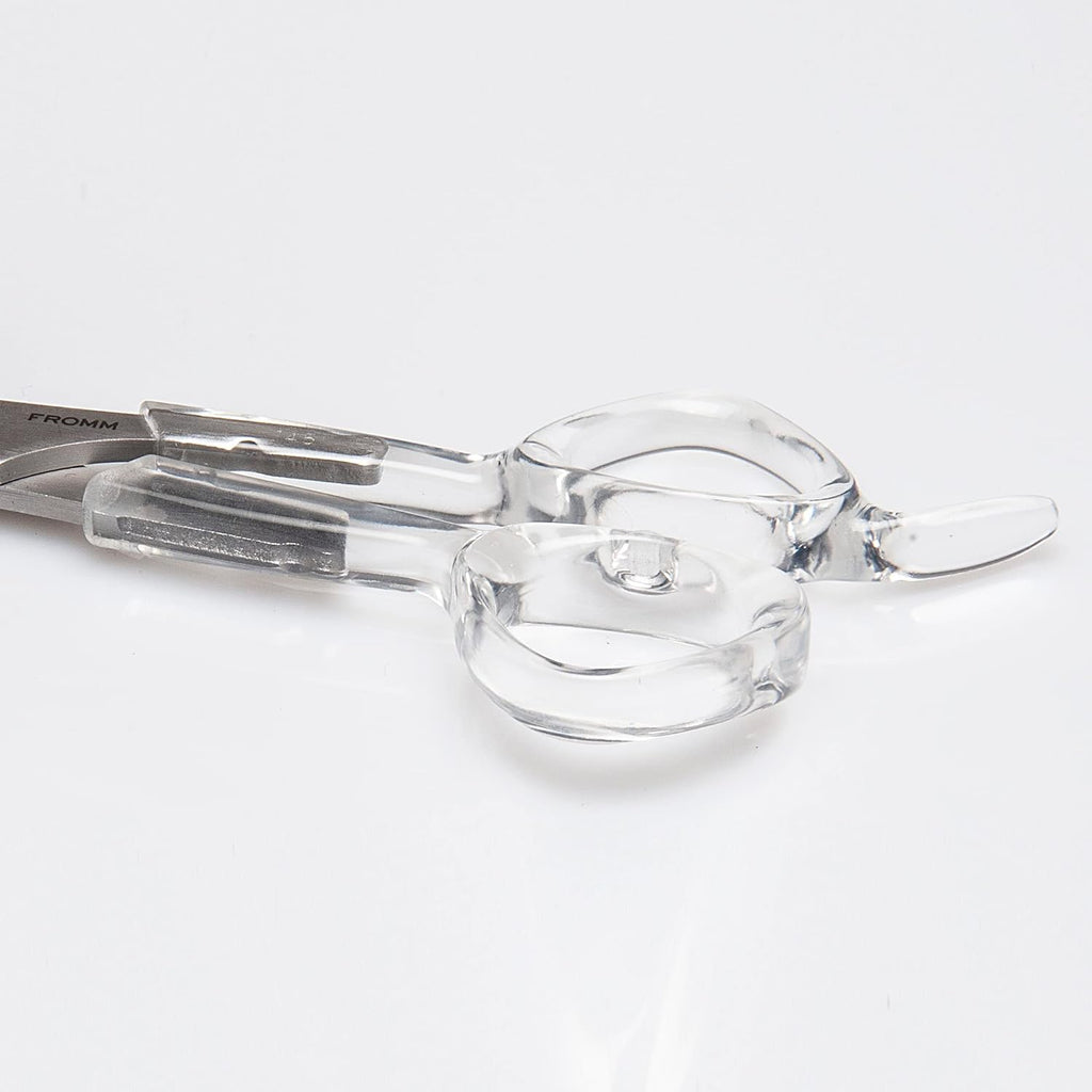 Fromm Professional Venture 5.75" 30-Tooth Easy Hair Thinning & Texturizing Shears In Clear & Matte Silver Japanese Steel Scissors With Beveled Blade For New Salon Stylist & Diy Home Use