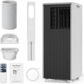 8,000 Btu Portable Air Conditioners, 4-In-1 Ac Unit With Cool, Fan, Dehumidifier & Sleep Mode, Up To 350 Sq.Ft, Quiet Operation, 24H & Remote Control For Bedroom, Living Room, Basement & Workshop