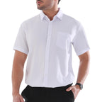 Dress Shirts For Men Big And Tall (Xl Big-6Xl Big Tall) Button Down Short Sleeve Business Casual Collared Shirt