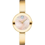 Movado Bold Bangles Women'S Watch - Swiss Quartz Movement, Stainless Steel Bangle, Adjustable - 3 Atm Water Resistance - Luxury Fashion Timepiece For Her - 28Mm
