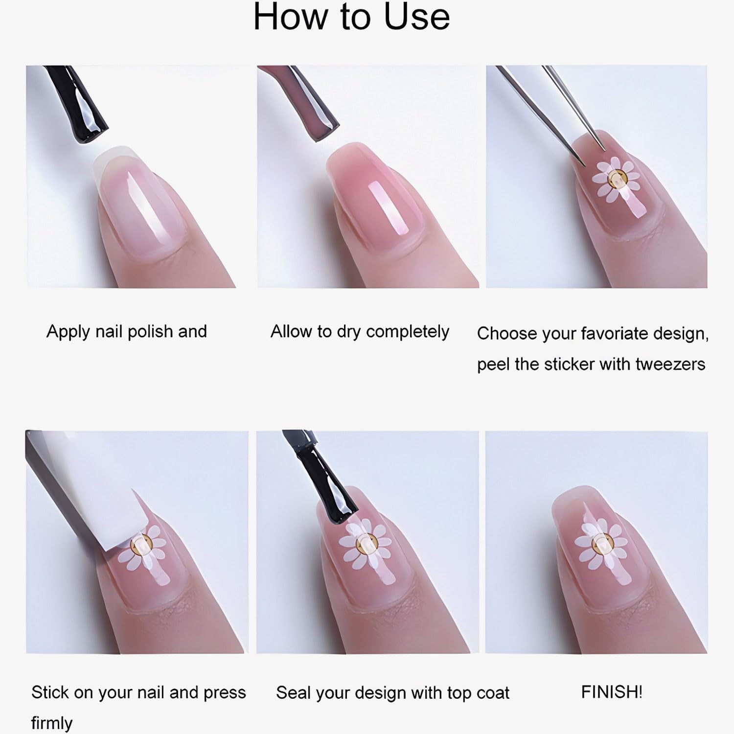 Star Nail Art Stickers Decals, Silvery Star Nail Stickers for Nail Art, 5D Embossed Nail Decals Silvery Manicure Supply for Women Nails Decoration