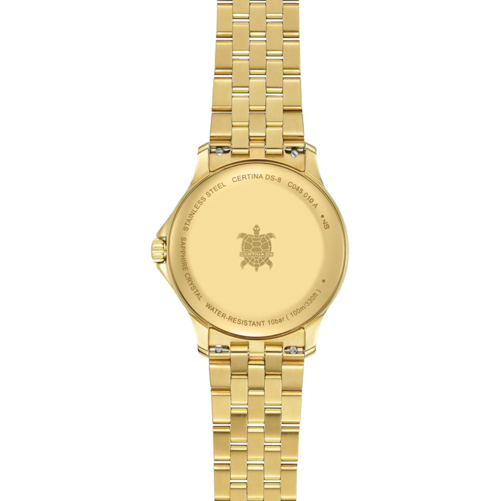 Certina, Womens, DS 8 Lady, 31, mm, Steel, Quartz, Precidrive, Watch, Champagne/Golden, Steel, C0450103336100