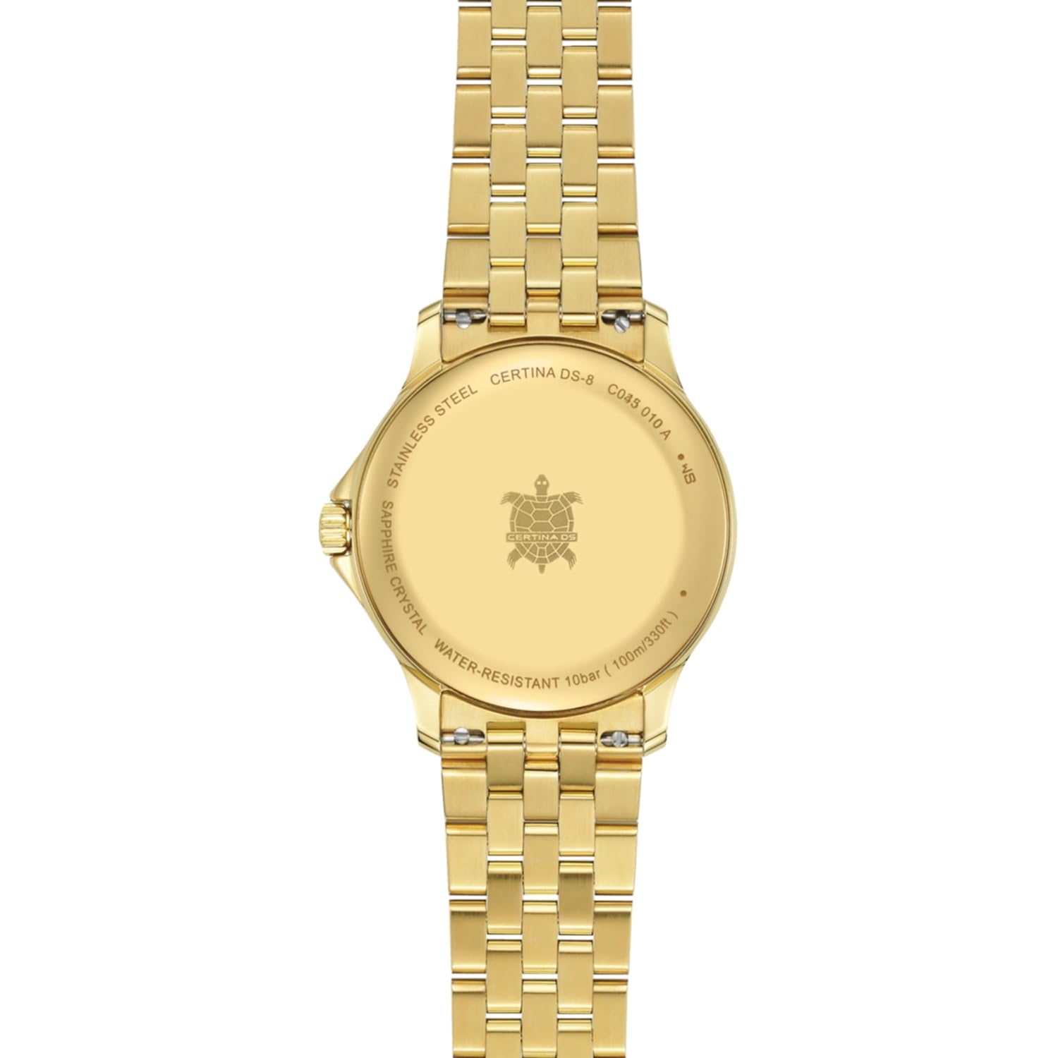 Certina, Womens, DS 8 Lady, 31, mm, Steel, Quartz, Precidrive, Watch, Champagne/Golden, Steel, C0450103336100