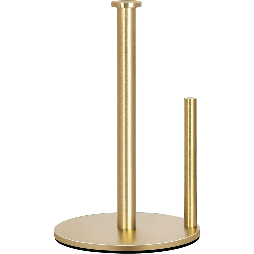 Oboding Gold Countertop Paper Towel Holder, Stainless Steel, Modern Kitchen And Bathroom Organization