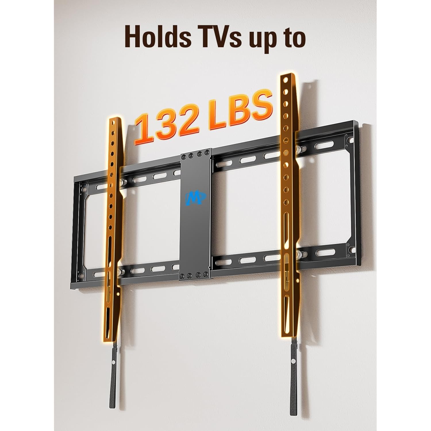 Mounting Dream TV Mount Fixed for Most 42-84 Inch Flat Screen TVs, UL Listed TV Wall Mount Bracket up to VESA 600 x 400mm and 132 lbs - Fits 16"/18"/24" Studs - Low Profile and Space Saving MD2163-K