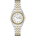 Seiko Watch For Women - Essentials - Day/Date Calendar, And Two-Tone Stainless Steel Case, 100M Water-Resistant