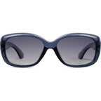 SOJOS Vintage Square Sunglasses for Women Polarized UV Protection Havana Frame SJ2111 Transparent Blue