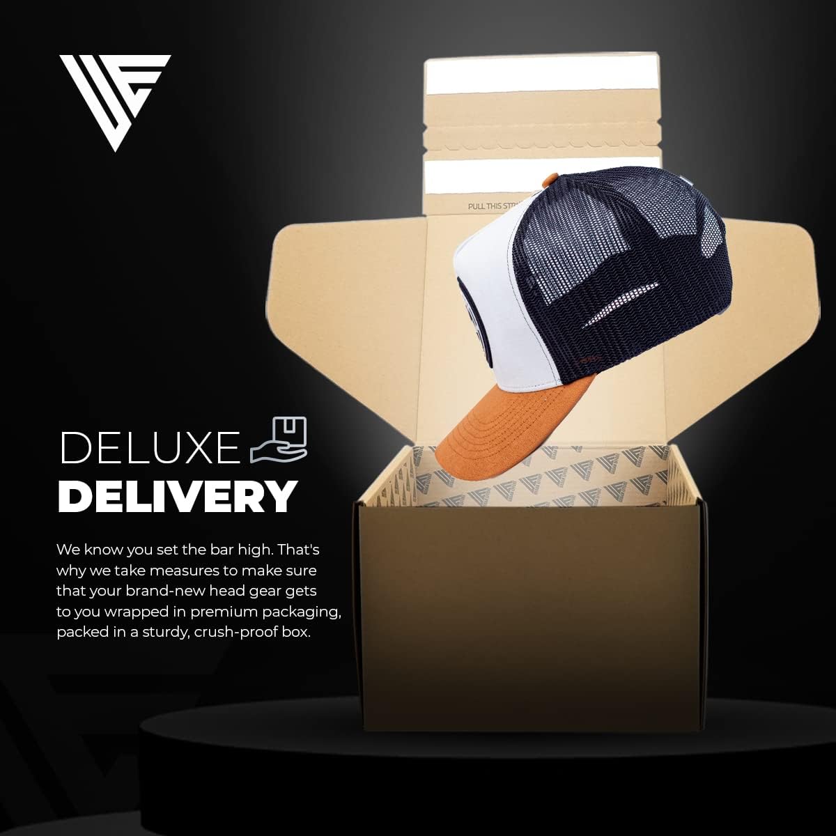 Tucker Hats for Men - Mesh Back Cap Women Baseball Hat 5-Panel-Great Baseball Snapback Closure White+ Brown Black Patch
