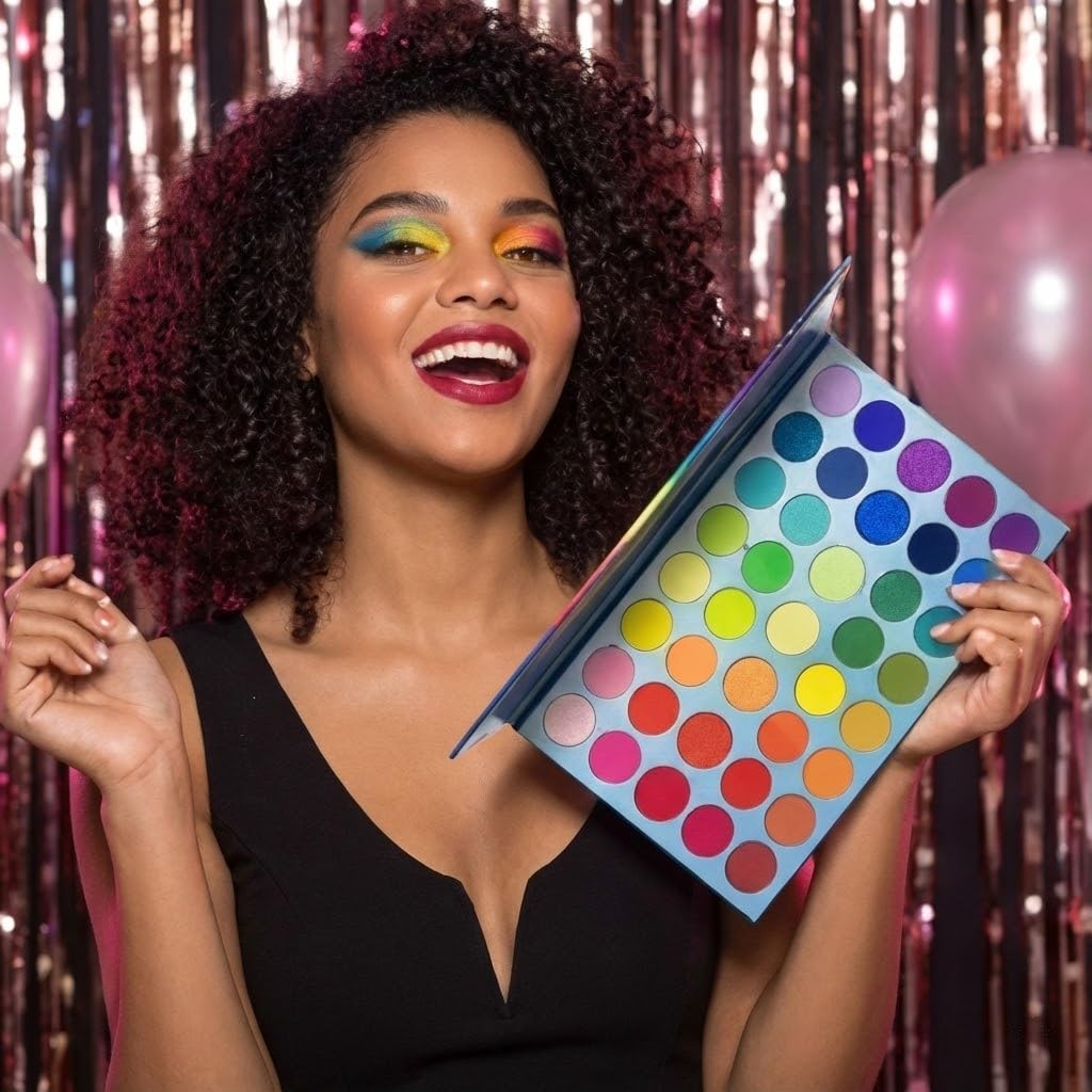 BestLand 39 Color Rainbow Eyeshadow Palette - Professional Makeup Matte Metallic Shimmer Eye Shadow Palettes - Ultra Pigmented Powder Bright Vibrant Colors Shades Cosmetics Set