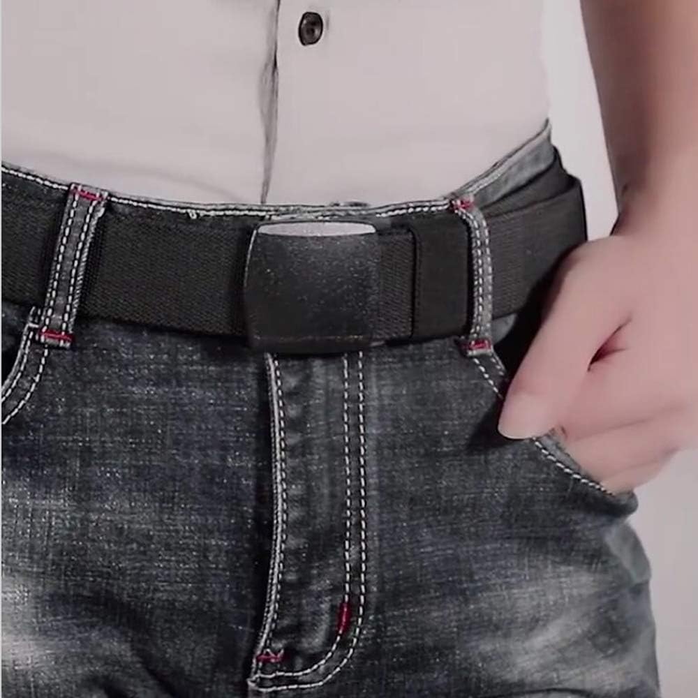 2-Pack Elastic Stretch Belt, Men’S All Size No Metal Nylon Tactical Hiking Belt