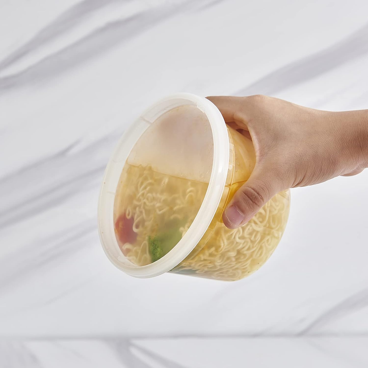 [48Set - 16Oz.] Plastic Deli Food Storage Containers With Plastic Lids, Disposable Togo Containers For Soup, Meal Prep, Slime | Bpa Free | Stackable | Leakproof | Microwave | Dishwasher | Freezer Safe
