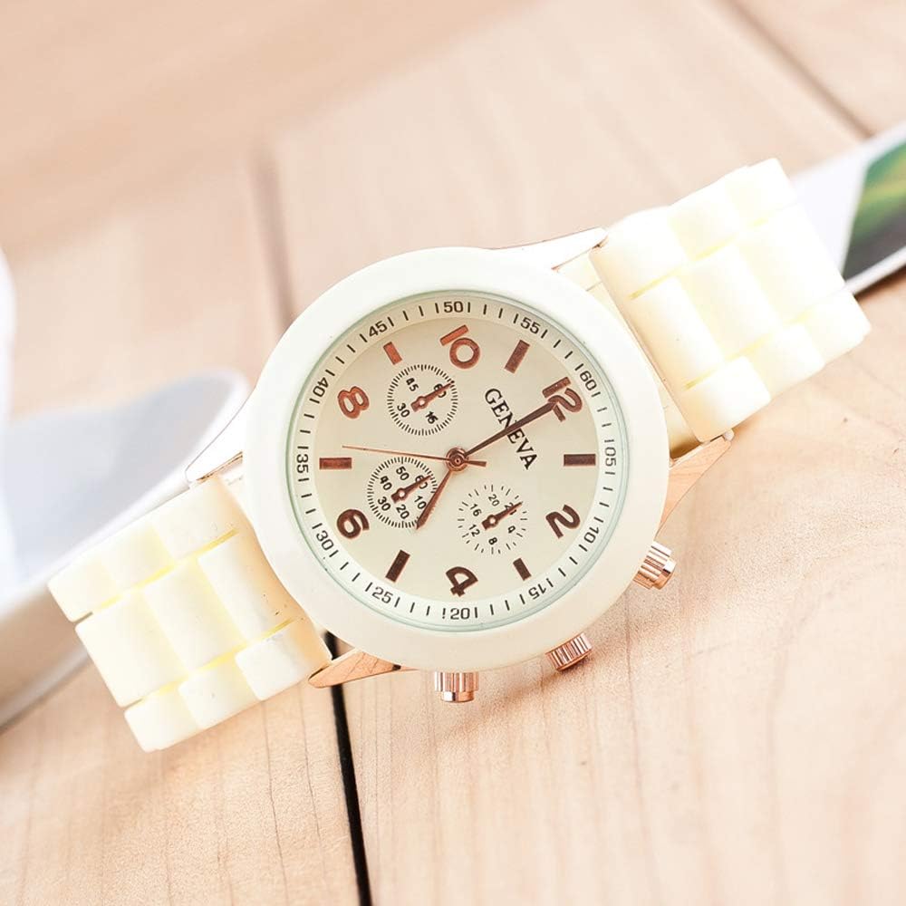 Wholesale 10 Pack Men Women Silicone Band Watch Set Analog Quartz Jelly Colorful Wristwatch