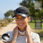 Criss-Cross Ponytail-Baseball-Cap for Women - Adjustable-High-Messy Bun Trucker-Hat Quick-Dry Mesh-Sun-Cap for Outdoor Black