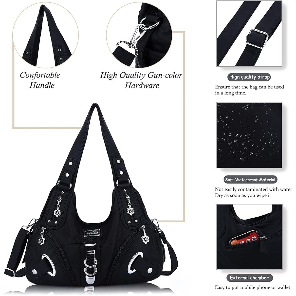 Angelkiss Hobo Purses and handbags for Women Satchel Handbag Women Purses Large Daily Shoulder Bags | Purses, handbags, Handbag, Women Purses, Large, Daily