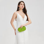 Acrylic Evening Clutch Bag For Women Shell Shape Shoulder Crossbody Bag Glitter Marble Purse Handbag