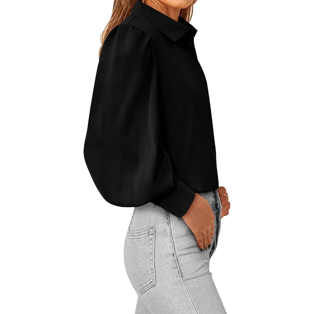 Btfbm Blouses For Women Dressy Casual, V Neck Long Sleeve Button Down Shirt, Fall Summer Tops, 2026 Fashion Clothing