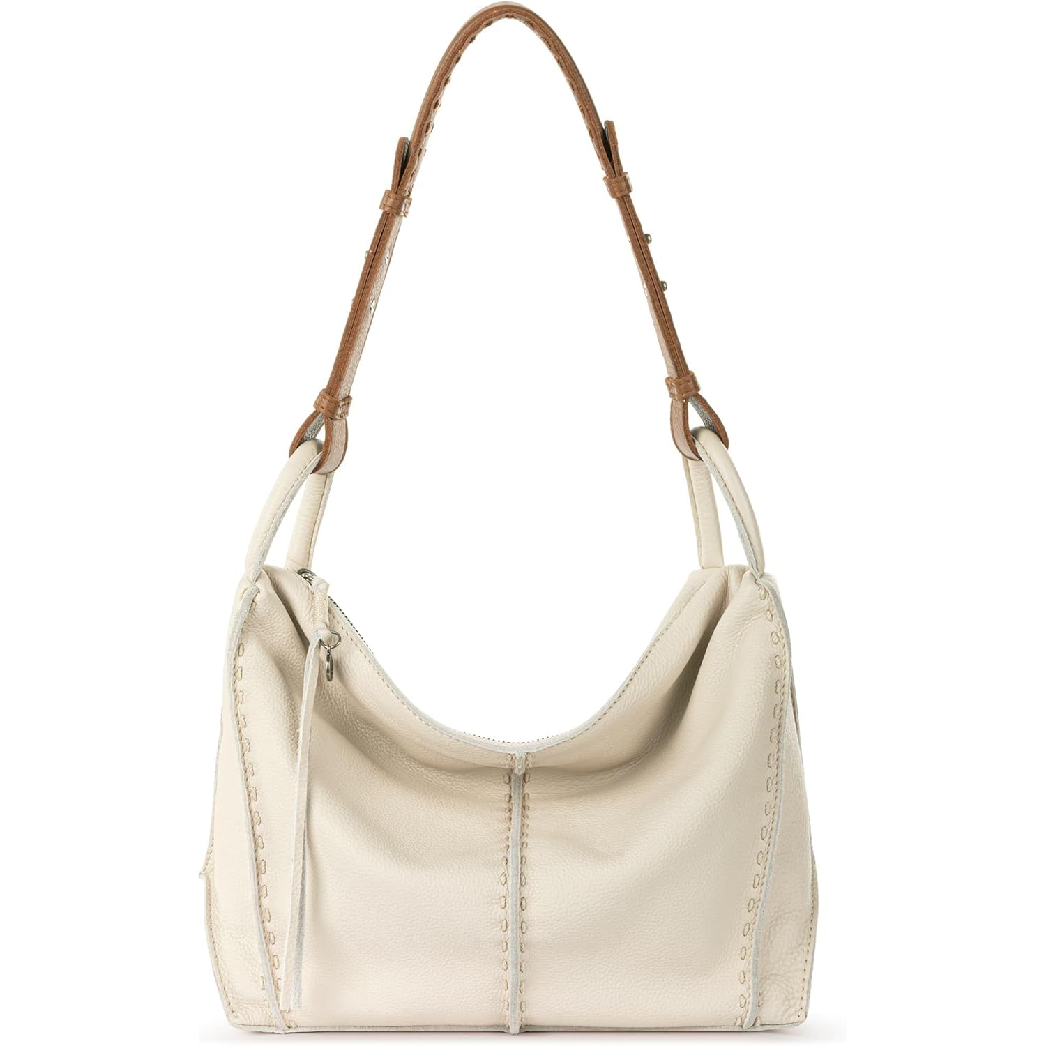 The Sak Los Feliz Hobo Purse - Premium Large Leather Women's Handbag for Everyday & Travel - Durable Purse With Zipper Pocket