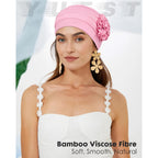 Chemo Headear for Women Soft Cancer Headwear Pink