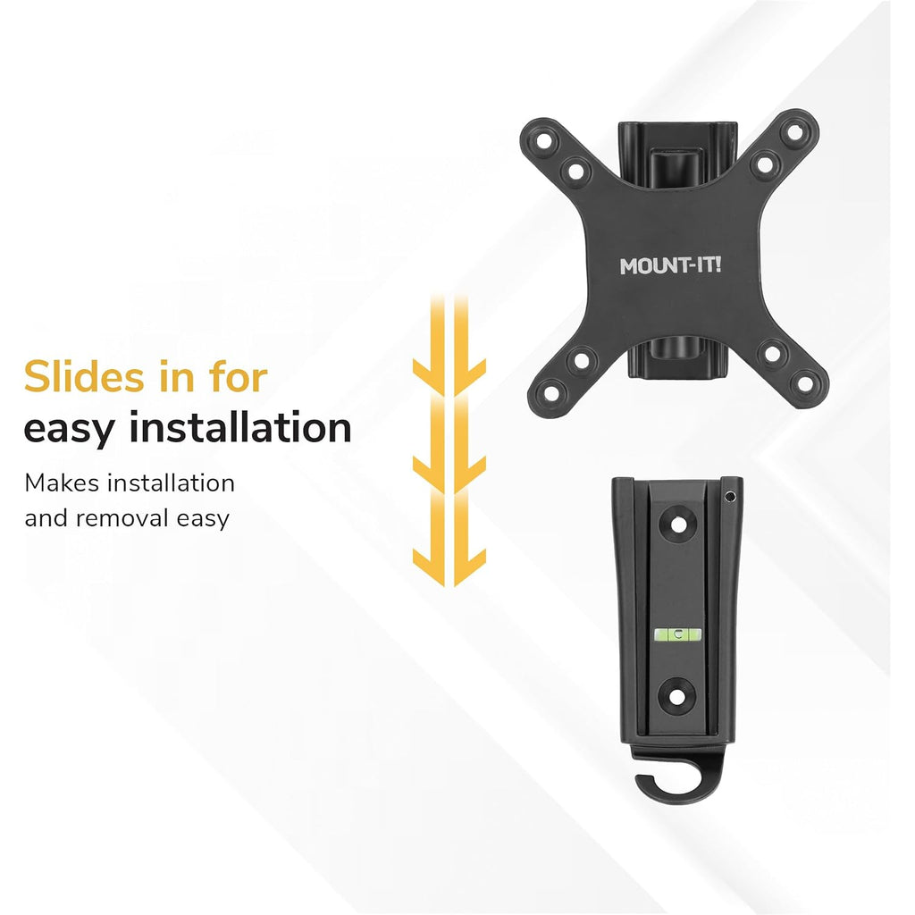 Mount-It! Rv Tv Wall Mount - Dual Wall Plates - Move Tv Between Indoor And Outdoor - Quick-Release Full Motion - Marine-Grade Rustproof Aluminum - 19–43" Tvs - Vesa 75X75–200X200-33 Lbs - ±30° Tilt