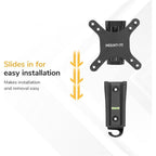 Mount-It! Rv Tv Wall Mount - Dual Wall Plates - Move Tv Between Indoor And Outdoor - Quick-Release Full Motion - Marine-Grade Rustproof Aluminum - 19–43" Tvs - Vesa 75X75–200X200-33 Lbs - ±30° Tilt